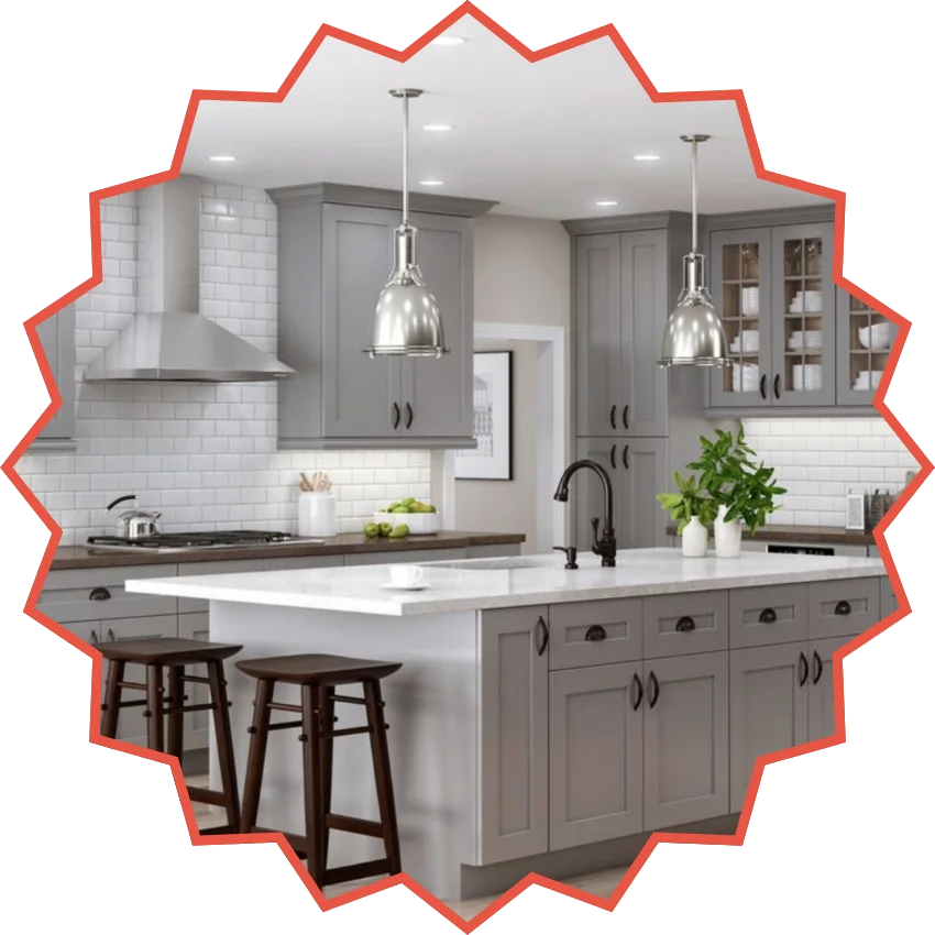 Grey Kitchen Cabinets Ajman