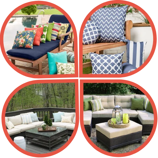 outdoor patio chairs with cushions Dubai