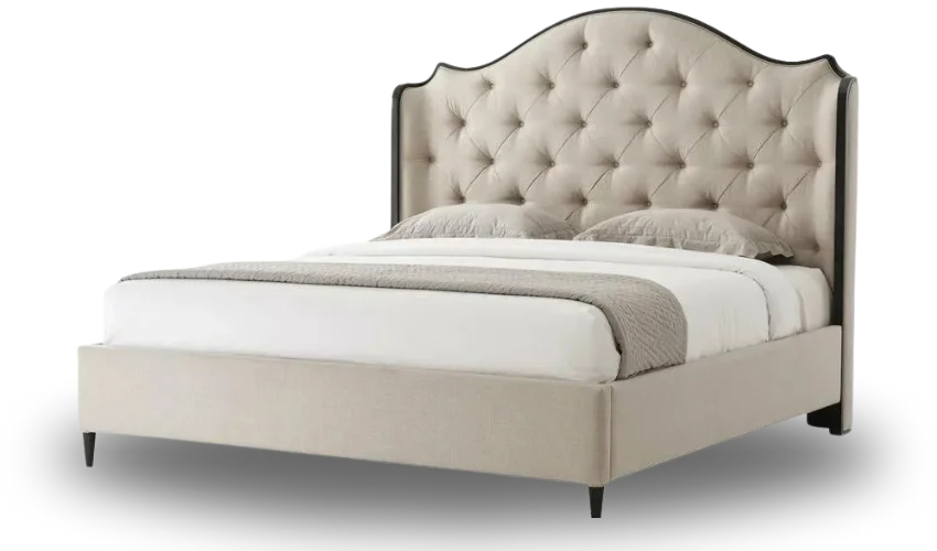 upholstered leather bed Dubai