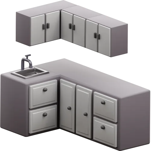 Custom made kitchen furniture Dubai styles