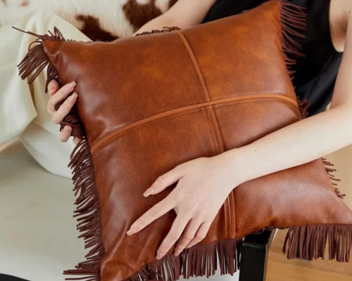 Premium Leather Cushion Covers Dubai