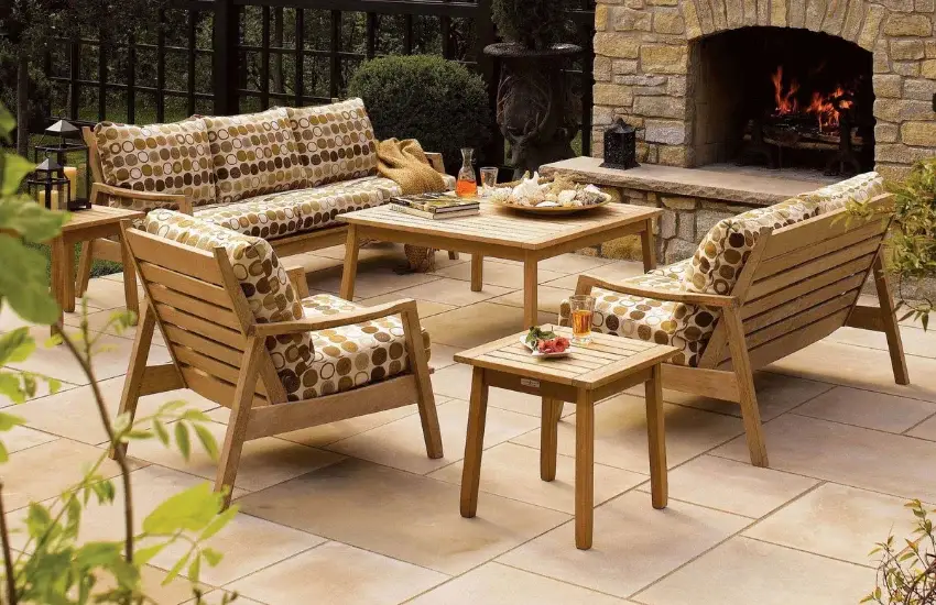 Outdoor Sofa Set Teak Wood