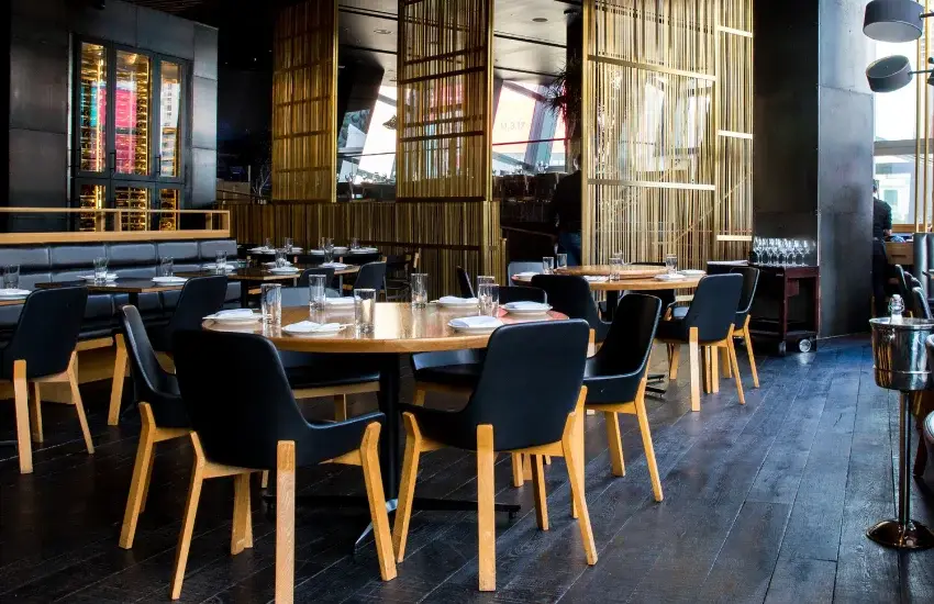 Luxury leather restaurant furniture Dubai UAE