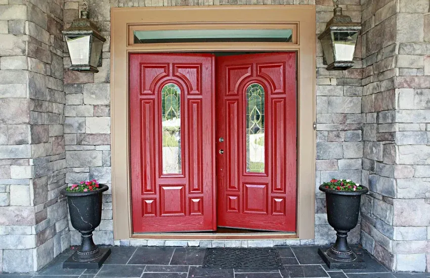 Customized wood door China design